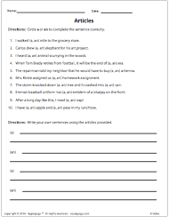 Articles A and An